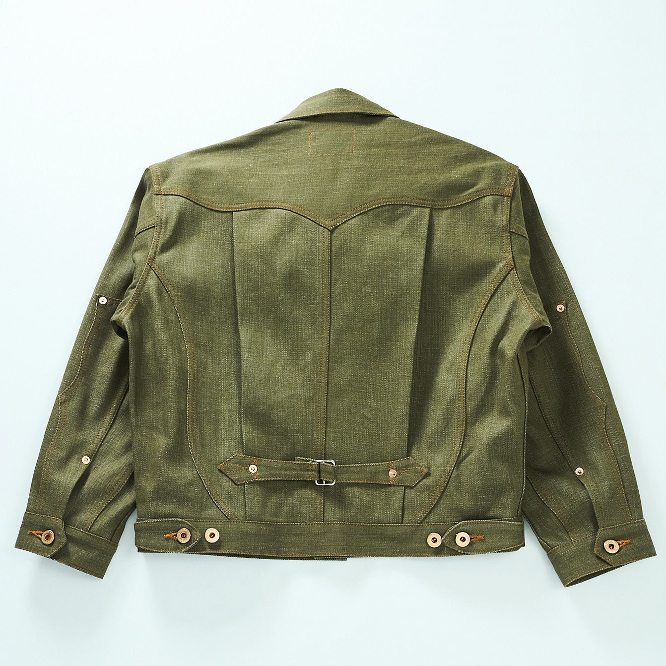 SWEEP THREE TACK JACKET-Green-