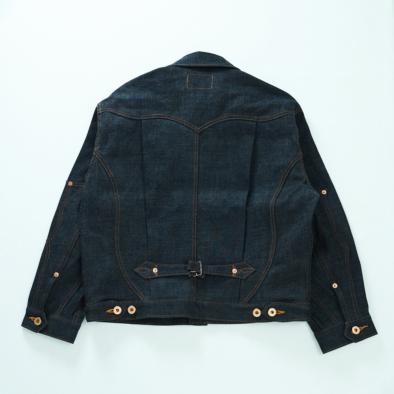 SWEEP THREE TACK JACKET-Indigo-