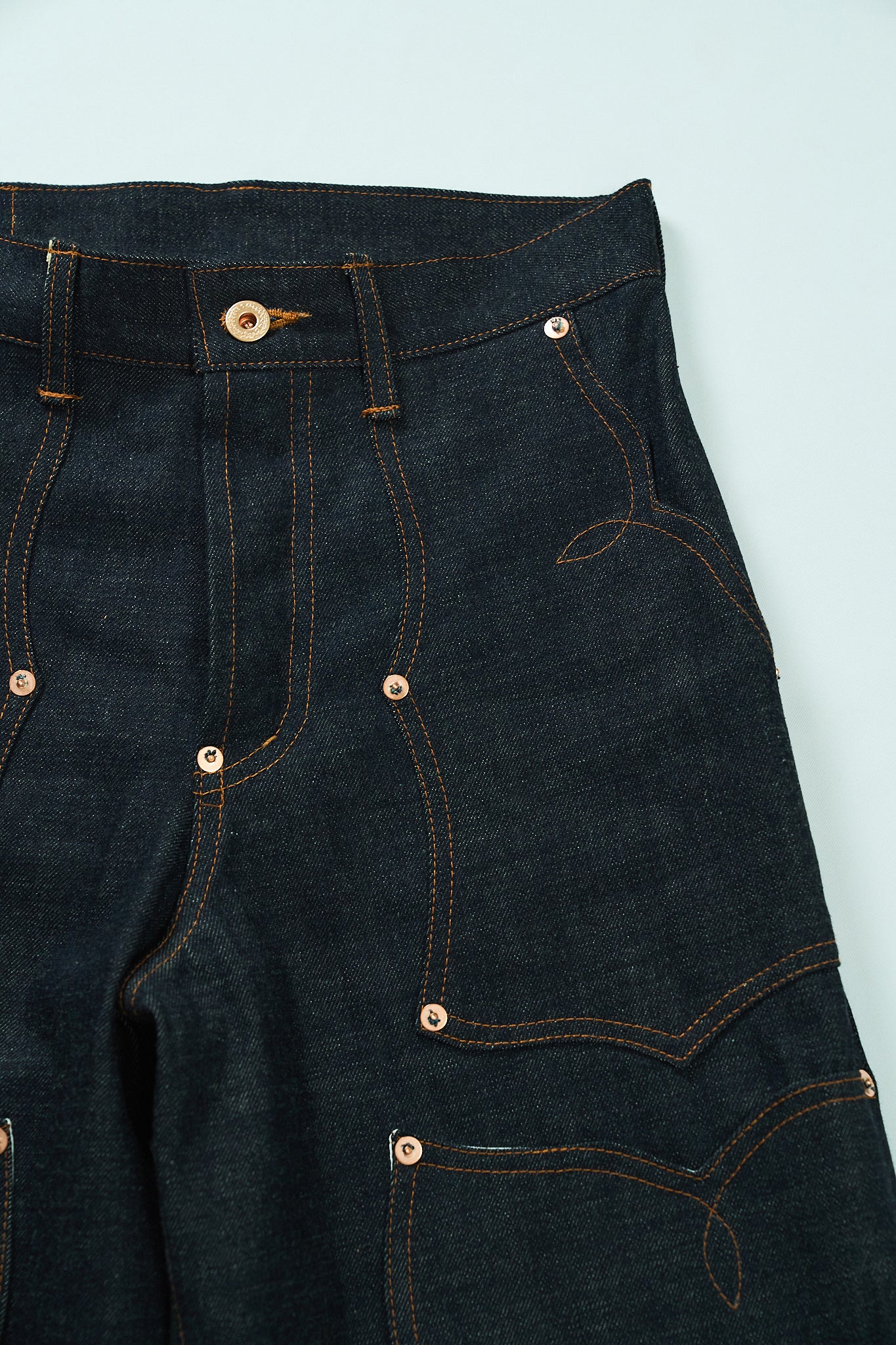 SWEEP Wknee WIDE PANTS -Indigo-