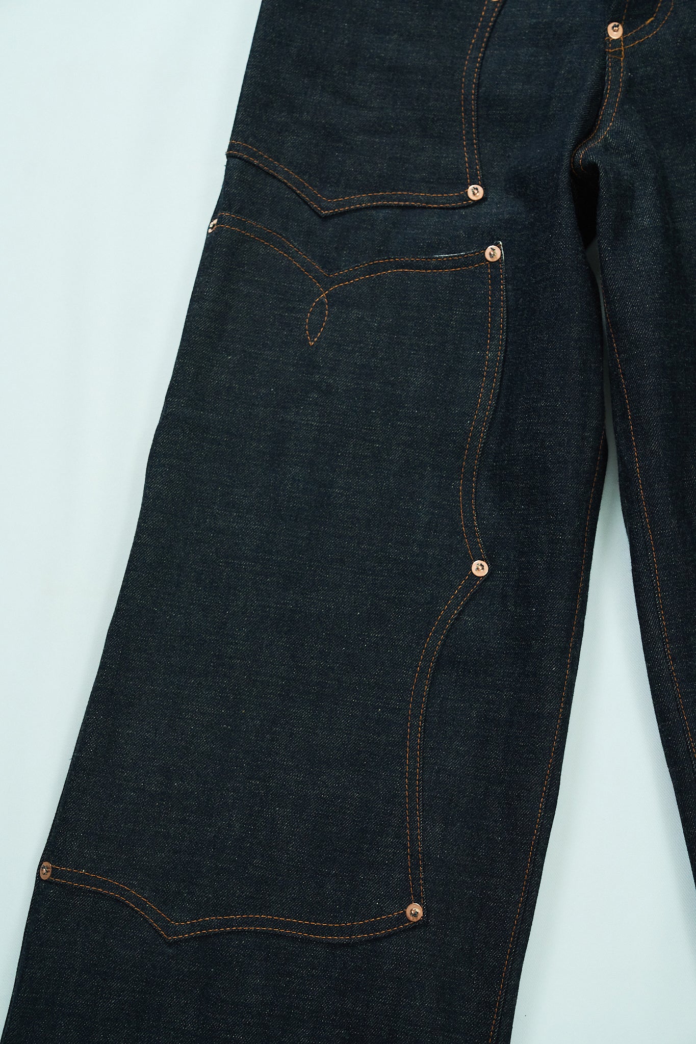SWEEP Wknee WIDE PANTS -Indigo-