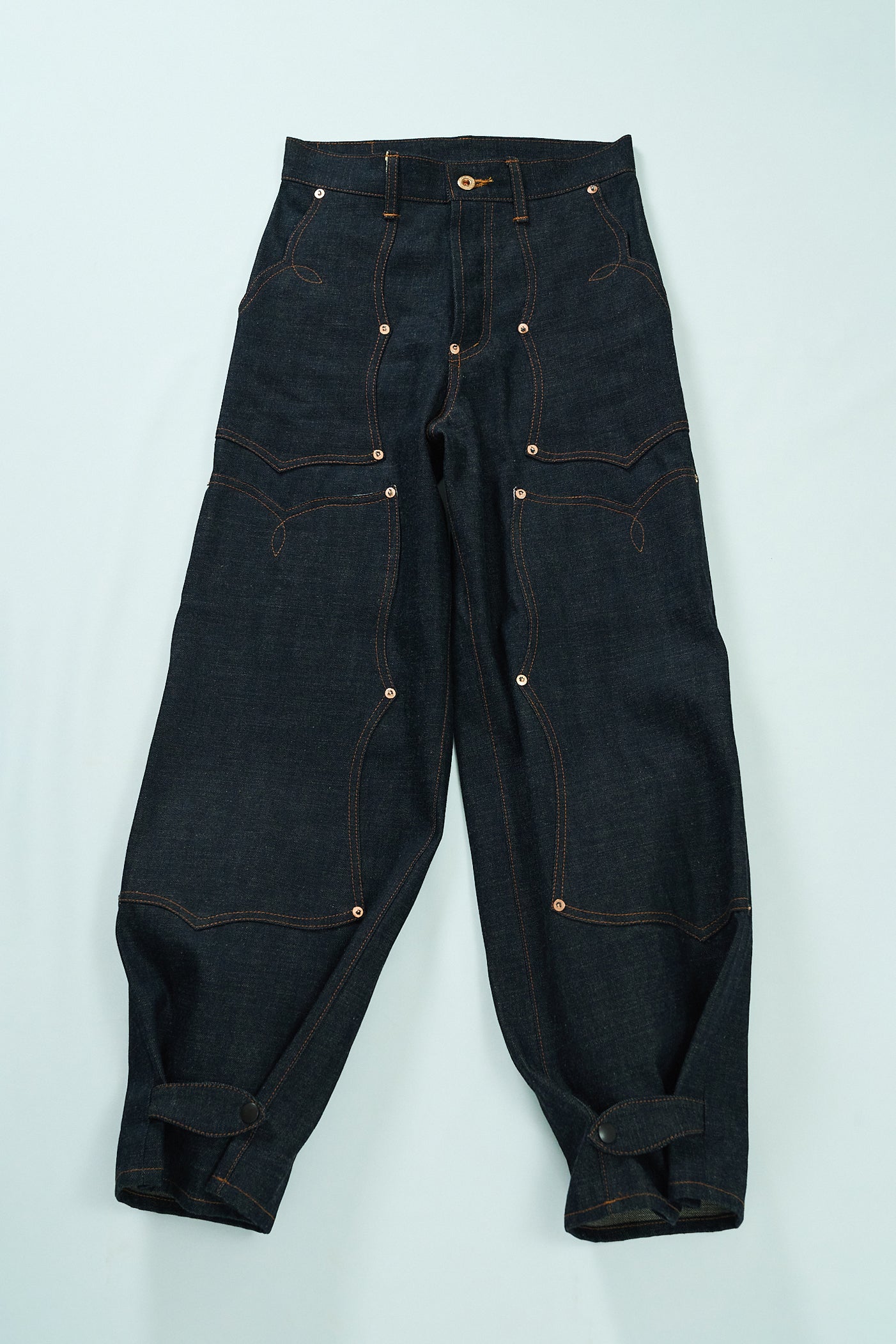 SWEEP Wknee WIDE PANTS -Indigo-