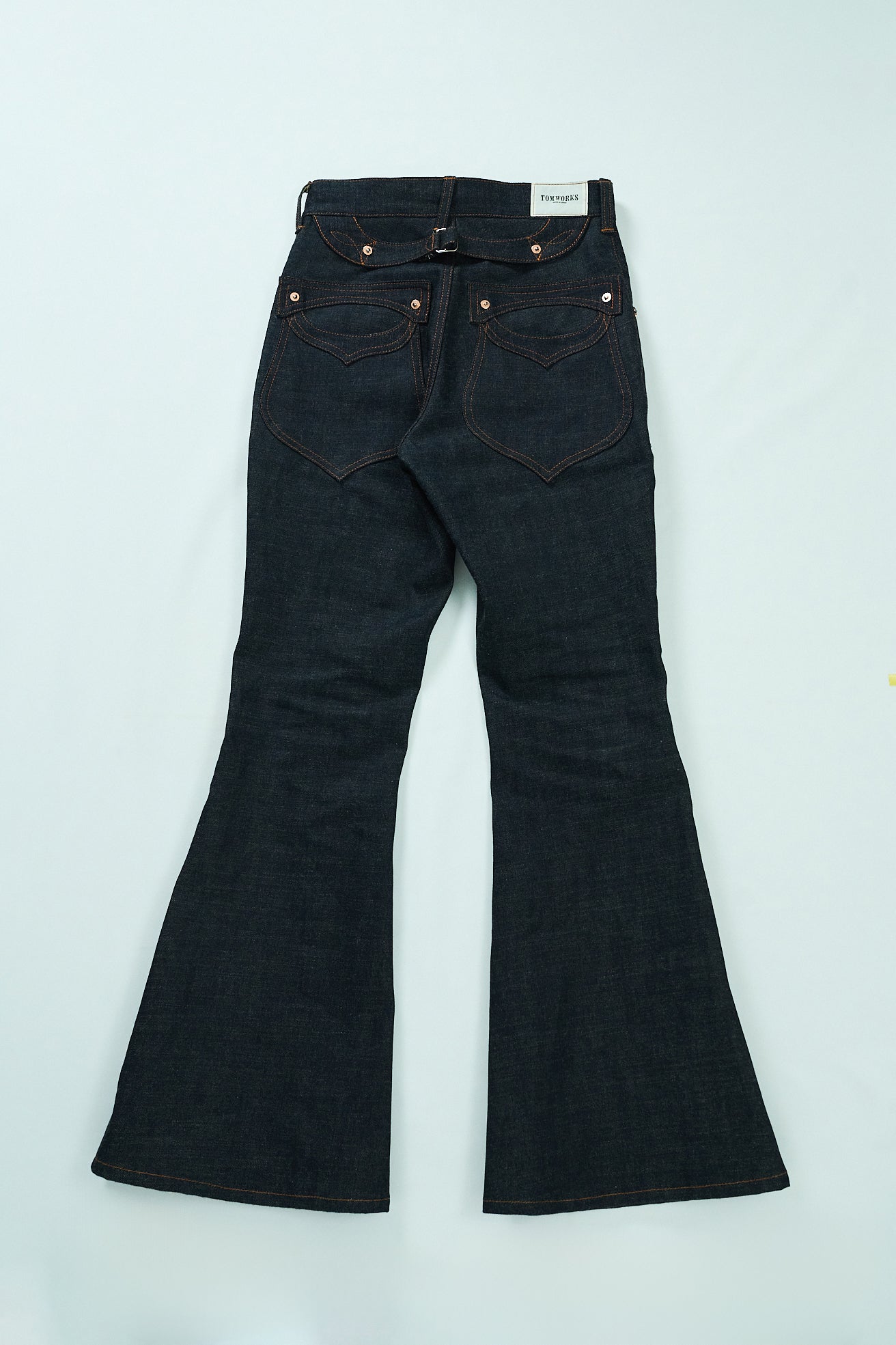 SWEEP Wknee BELL BOTTOM PANTS -Indigo -