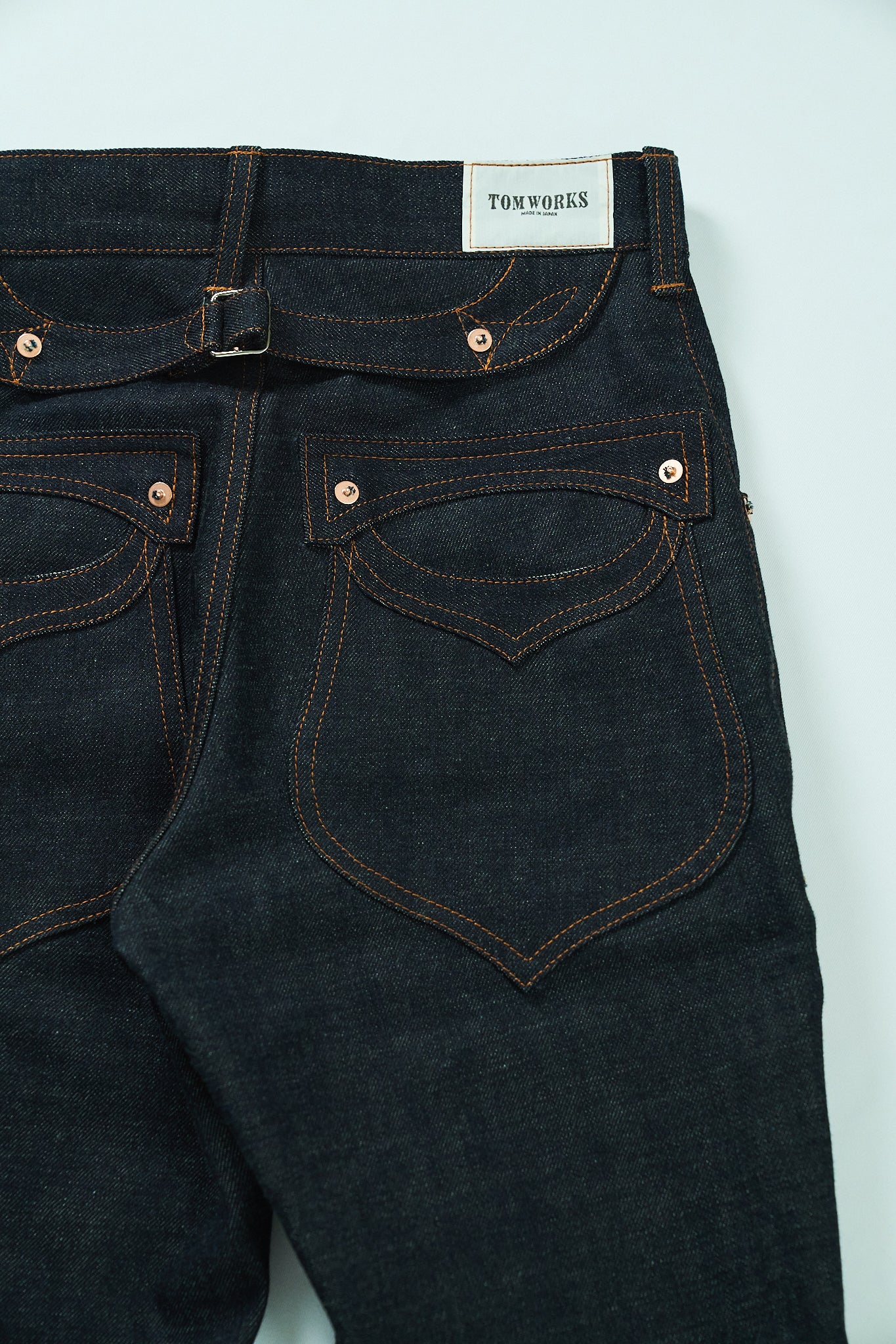 SWEEP Wknee BELL BOTTOM PANTS -Indigo -