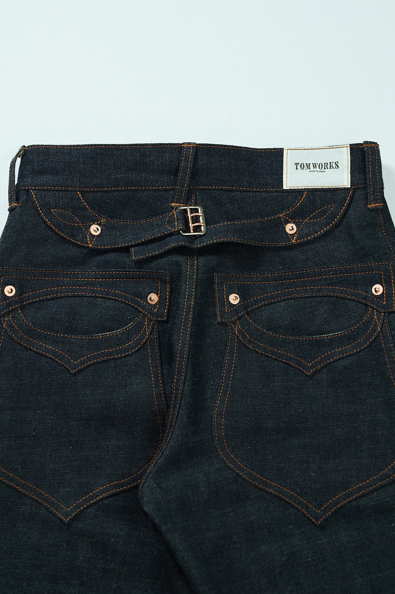 SWEEP Wknee BELL BOTTOM PANTS -Indigo -