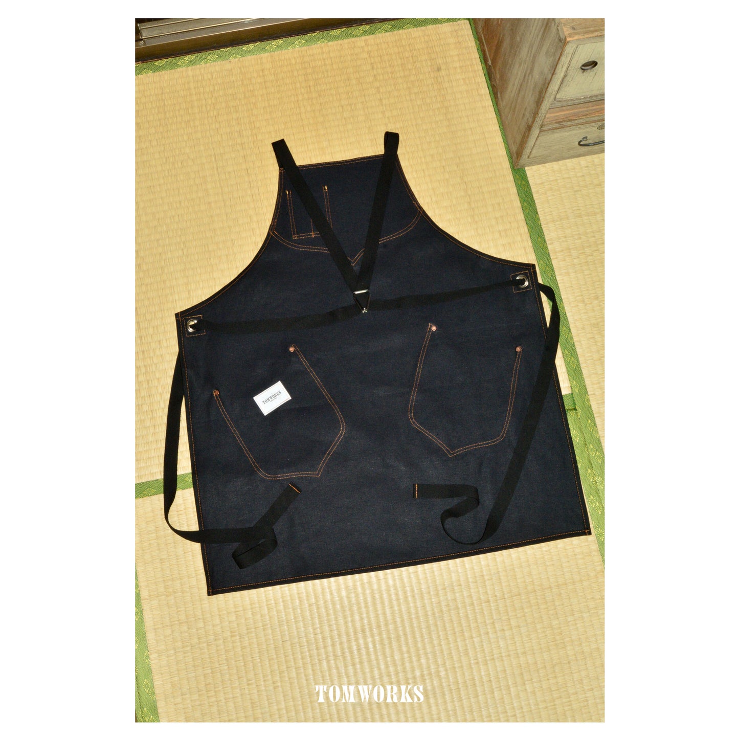 WORK APRON -BLACK-