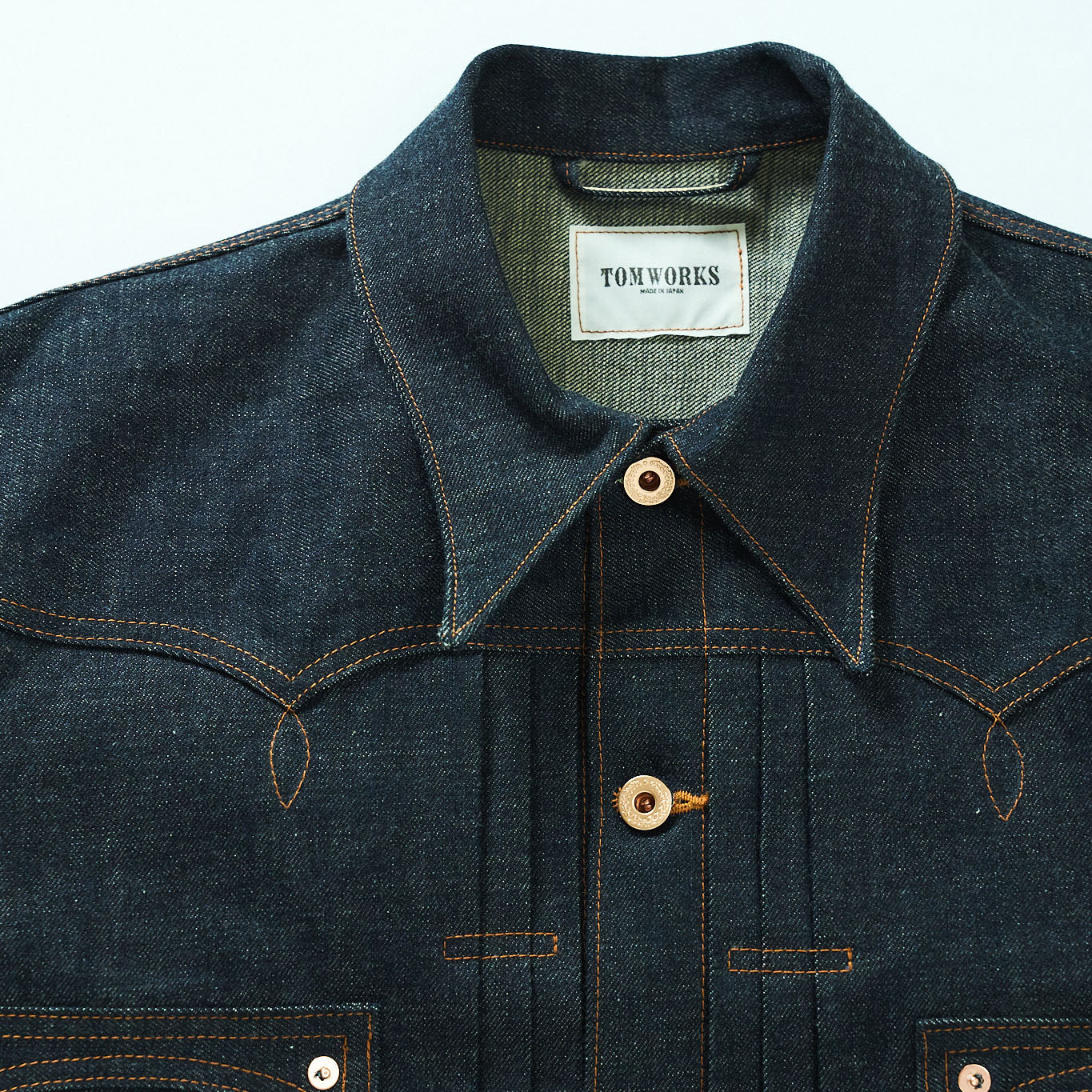 SWEEP THREE TACK JACKET-Indigo-