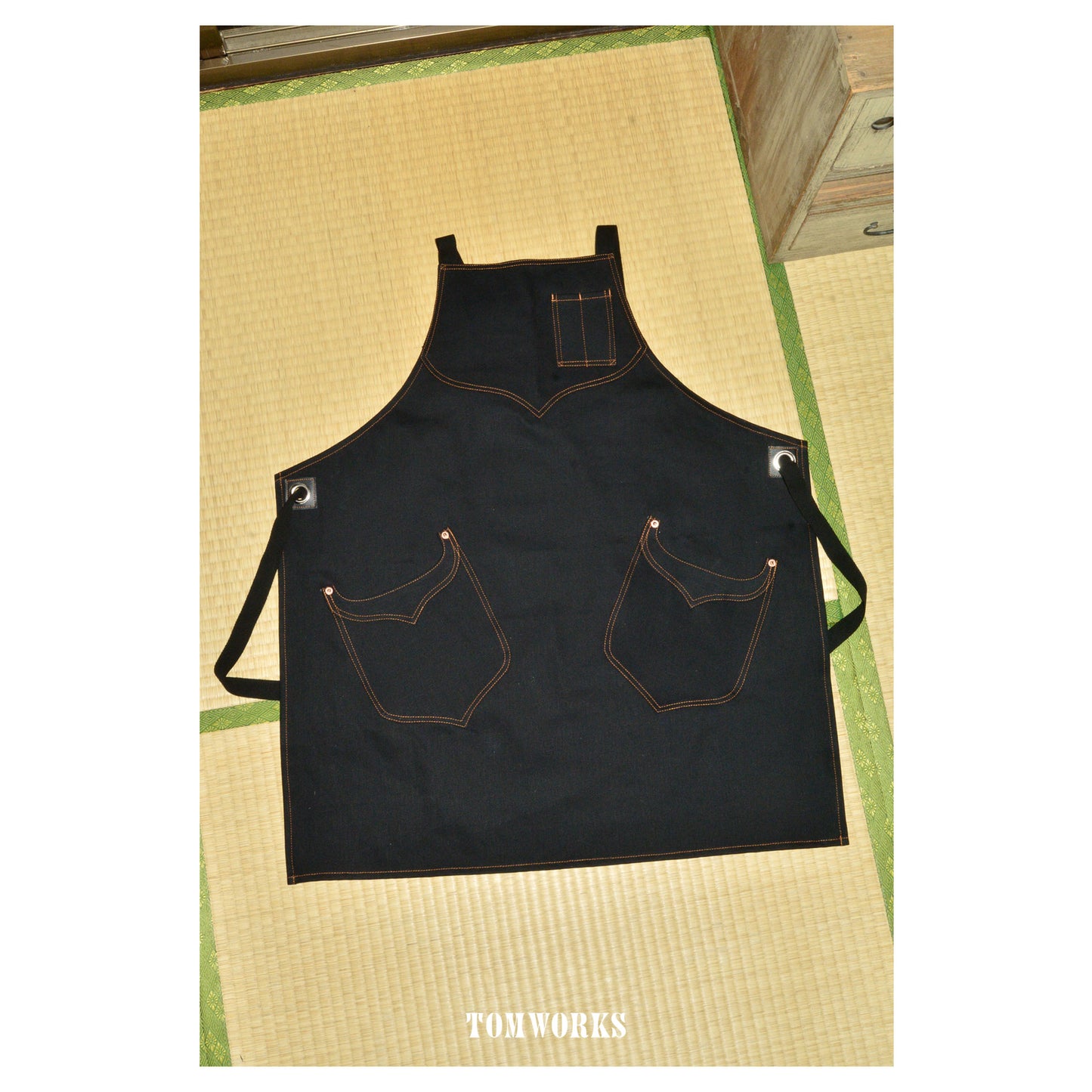 WORK APRON -BLACK-