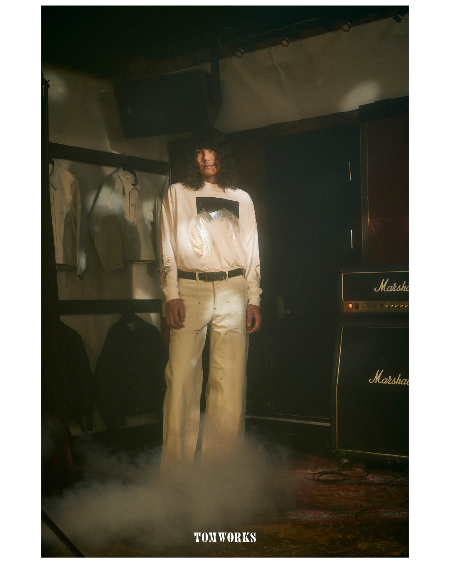 “Frostfall Mountain” Long T-shirt -White-