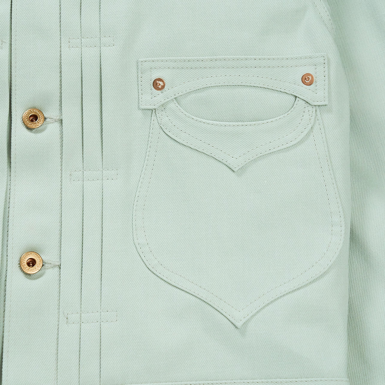 SWEEP THREE TACK JACKET-White-