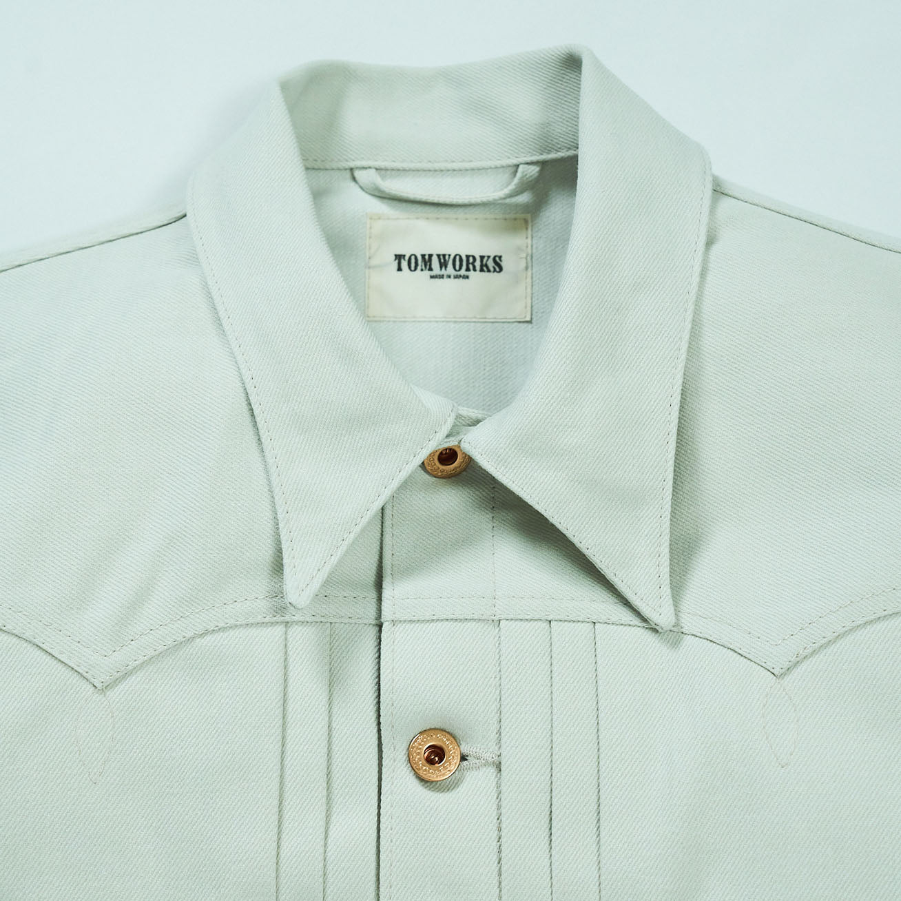 SWEEP THREE TACK JACKET-White-
