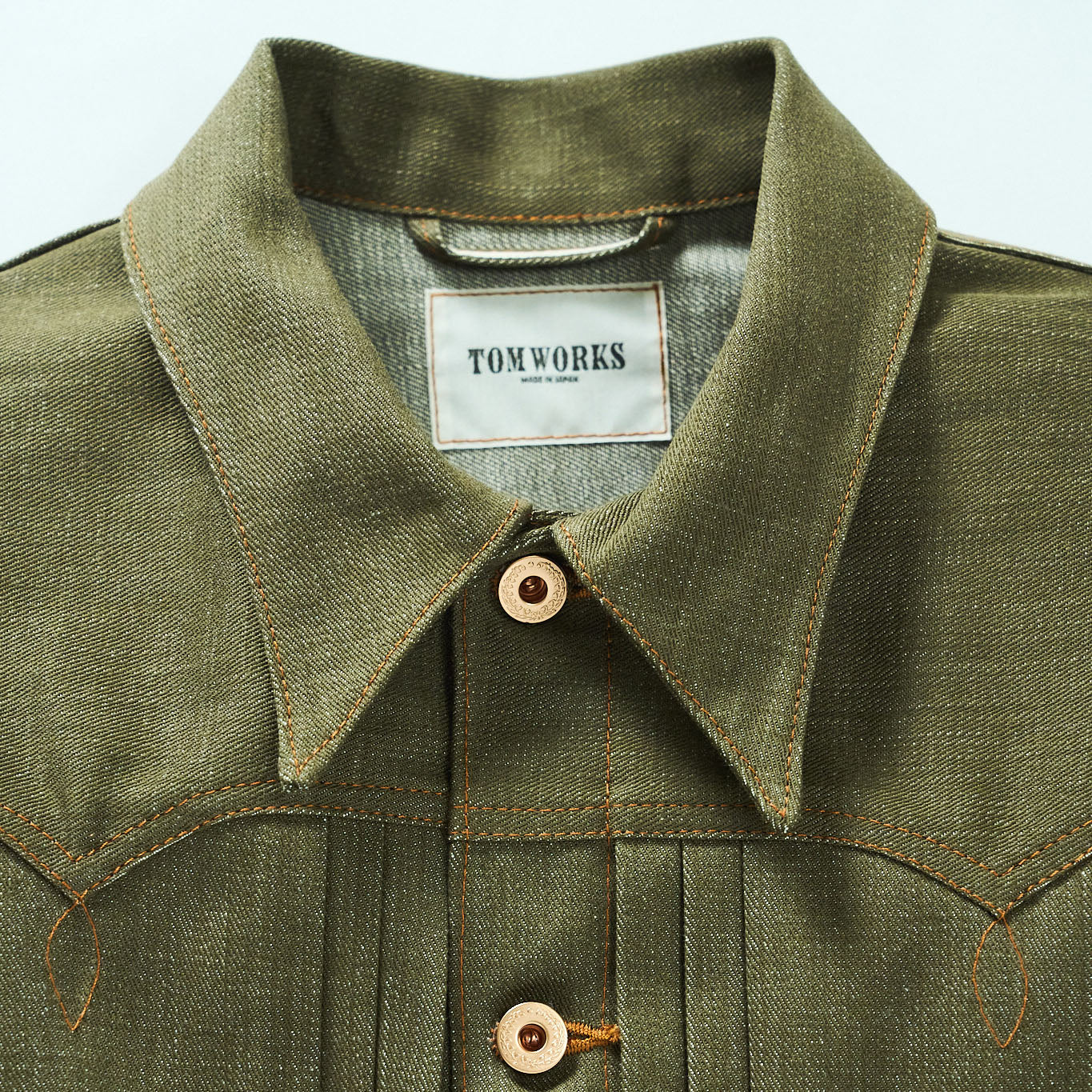 SWEEP THREE TACK JACKET-Green-