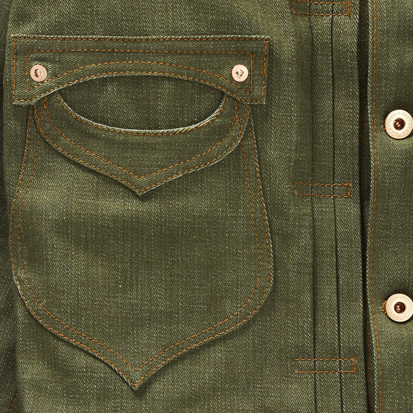 SWEEP THREE TACK JACKET-Green-