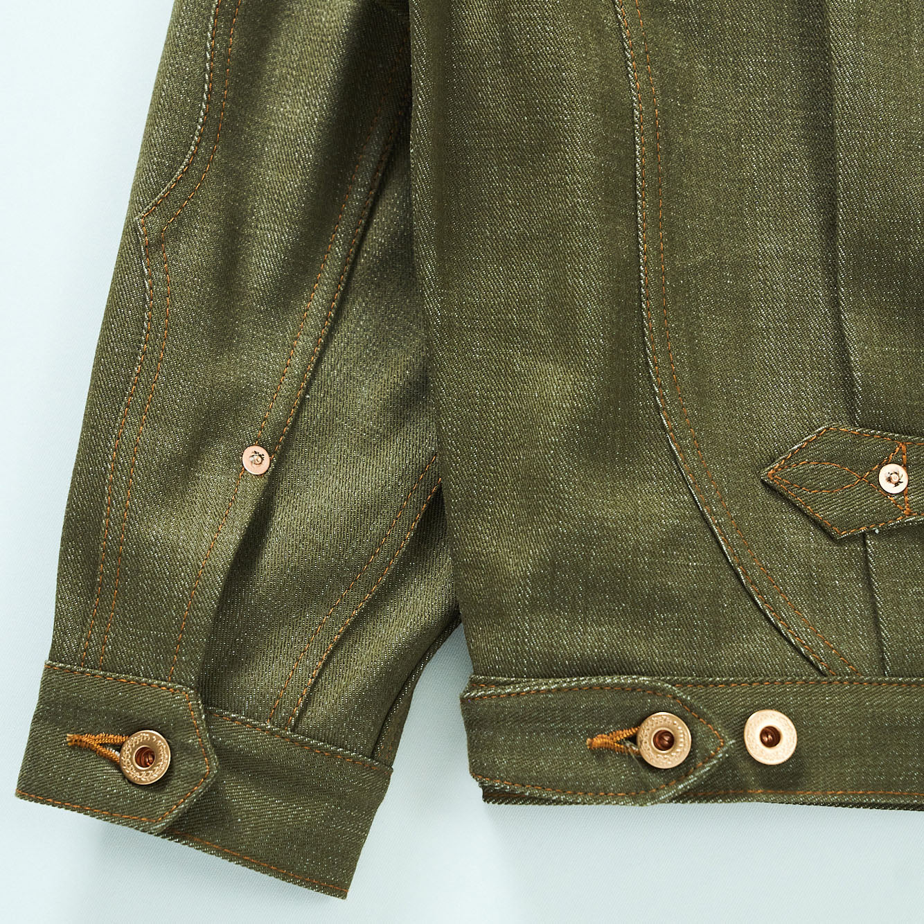SWEEP THREE TACK JACKET-Green-