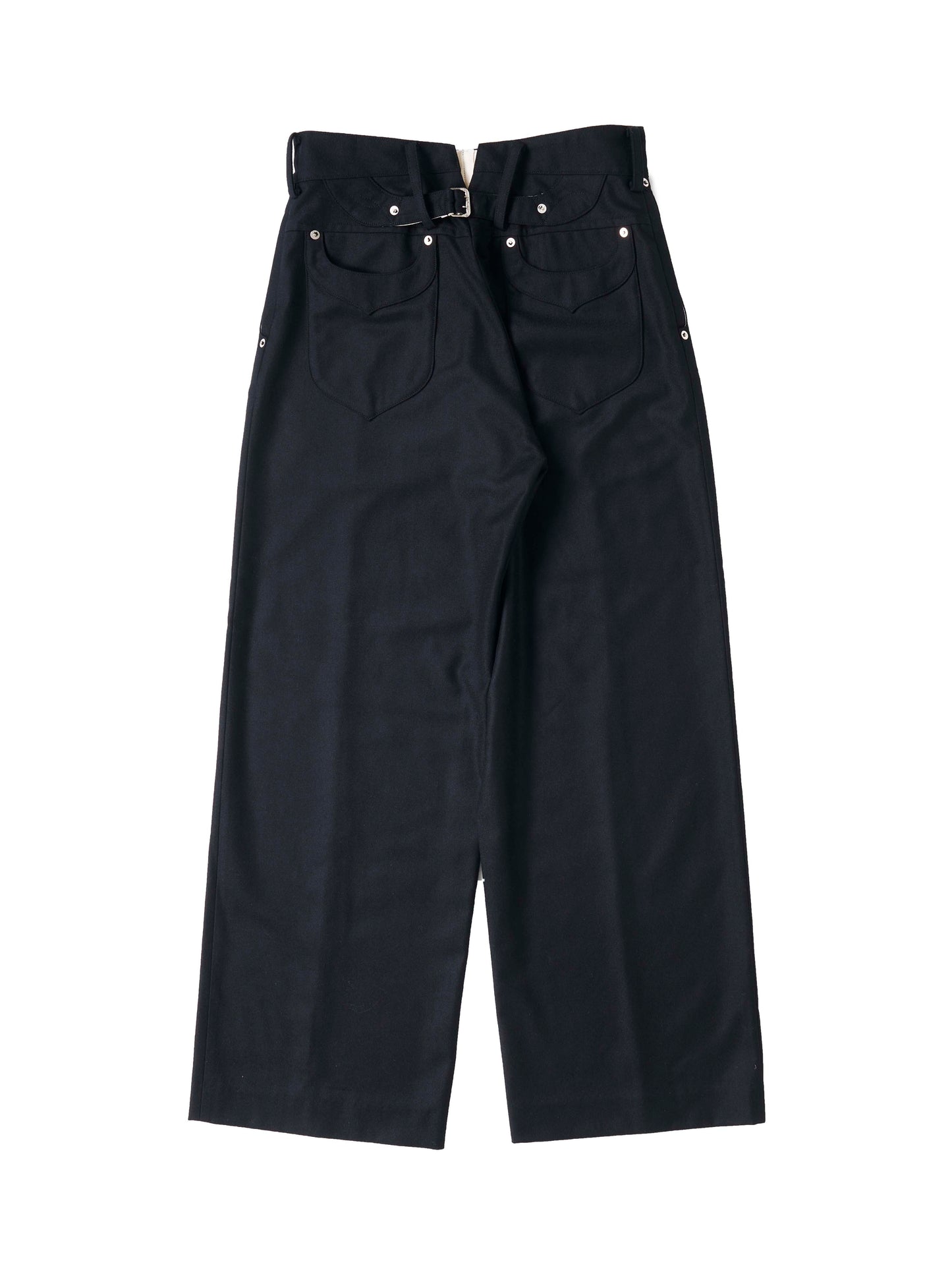 DRESS WOOL PANTS - BLACK -
