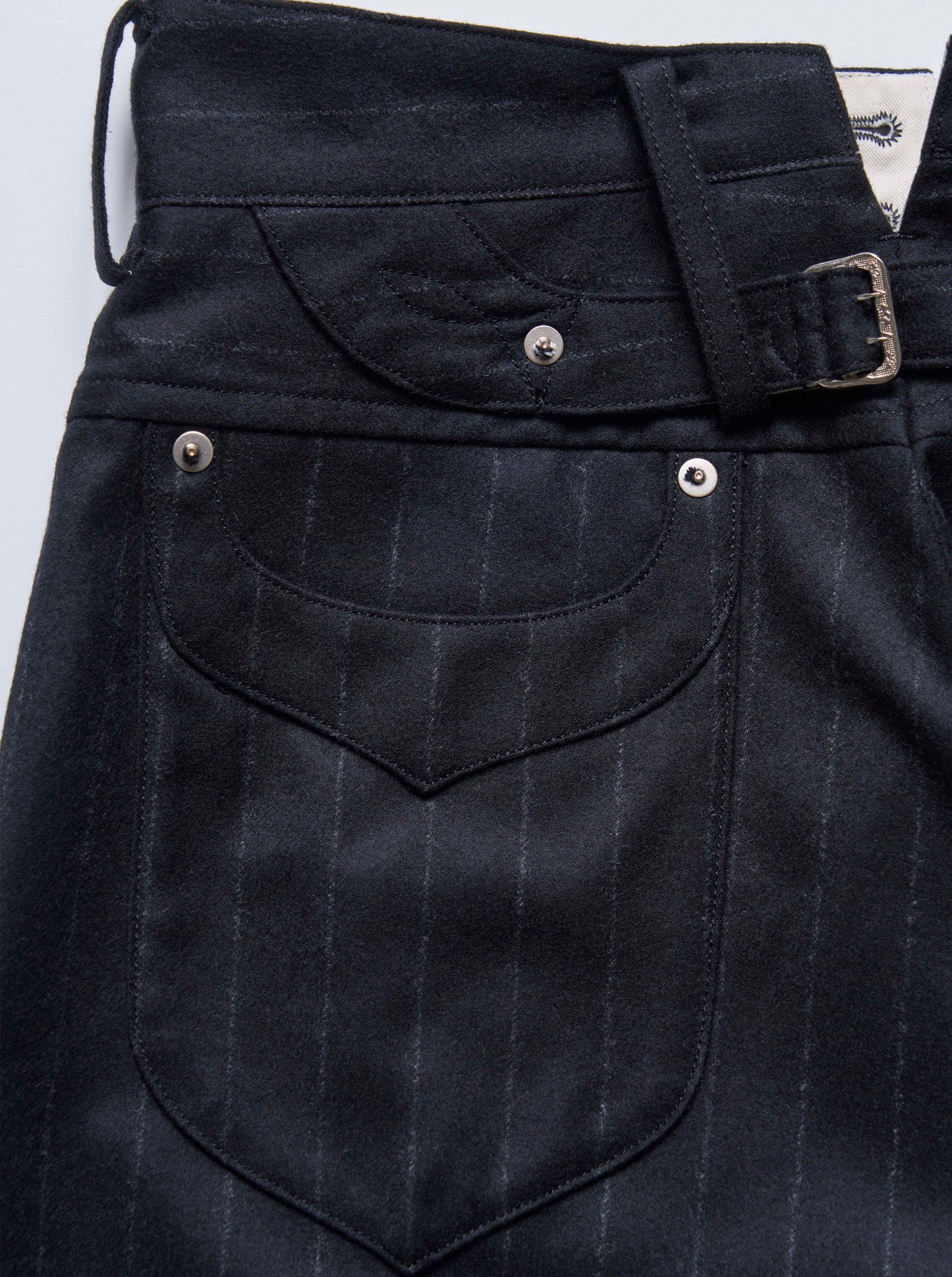 DRESS WOOL PANTS - BLACK -