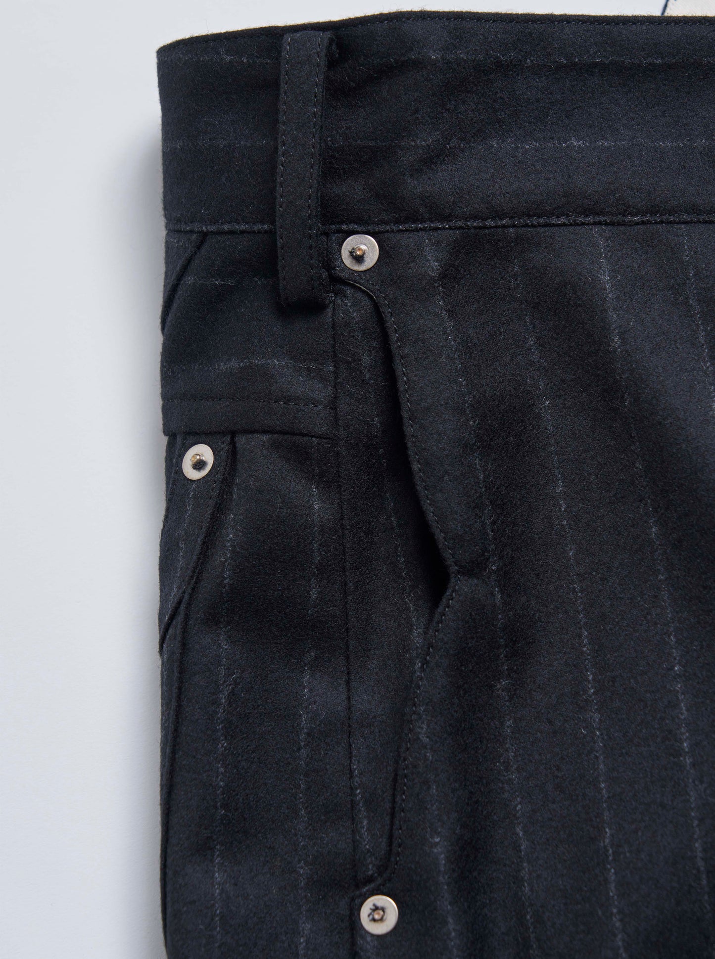 DRESS WOOL PANTS - BLACK -