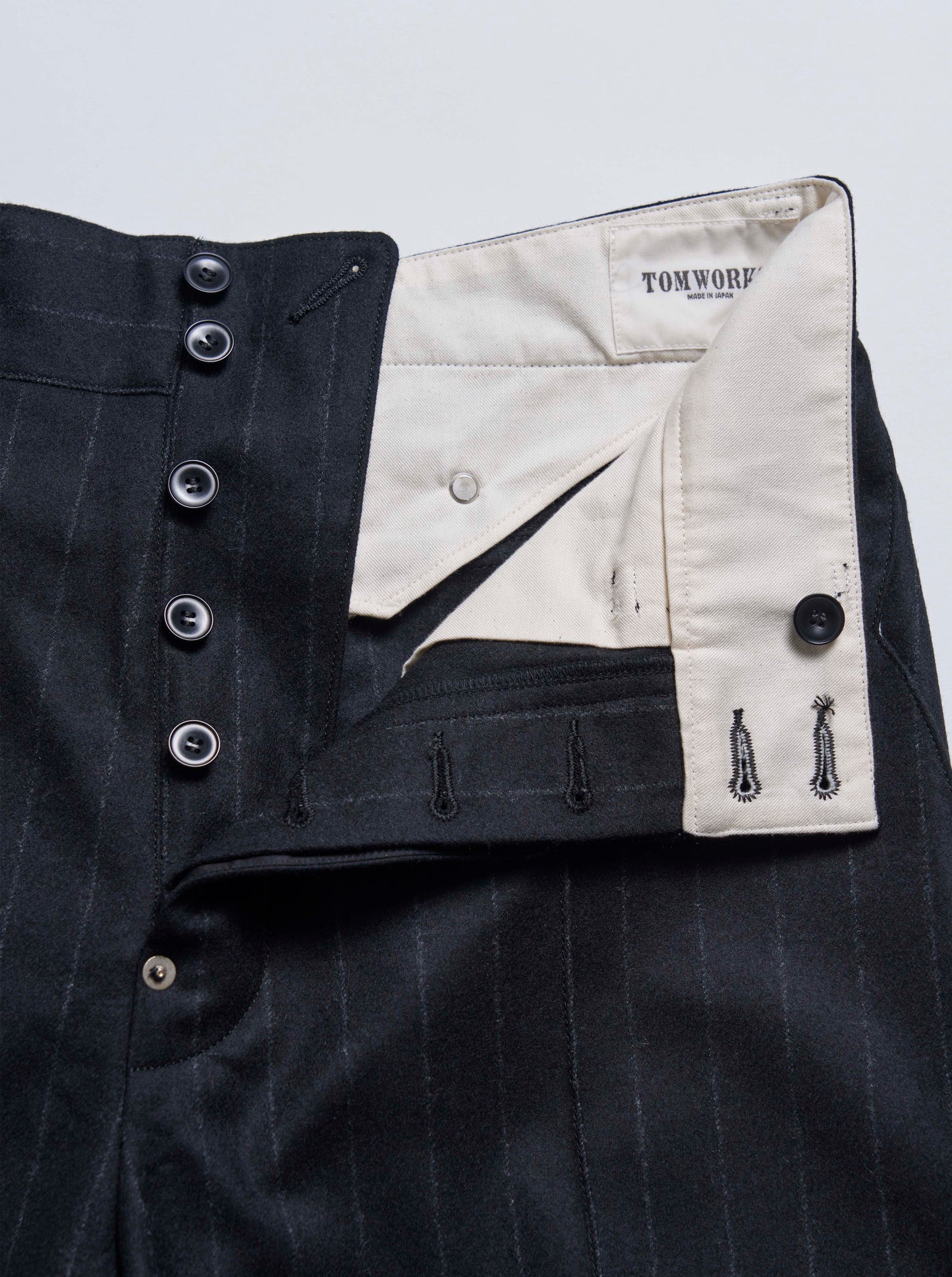 DRESS WOOL PANTS - BLACK -
