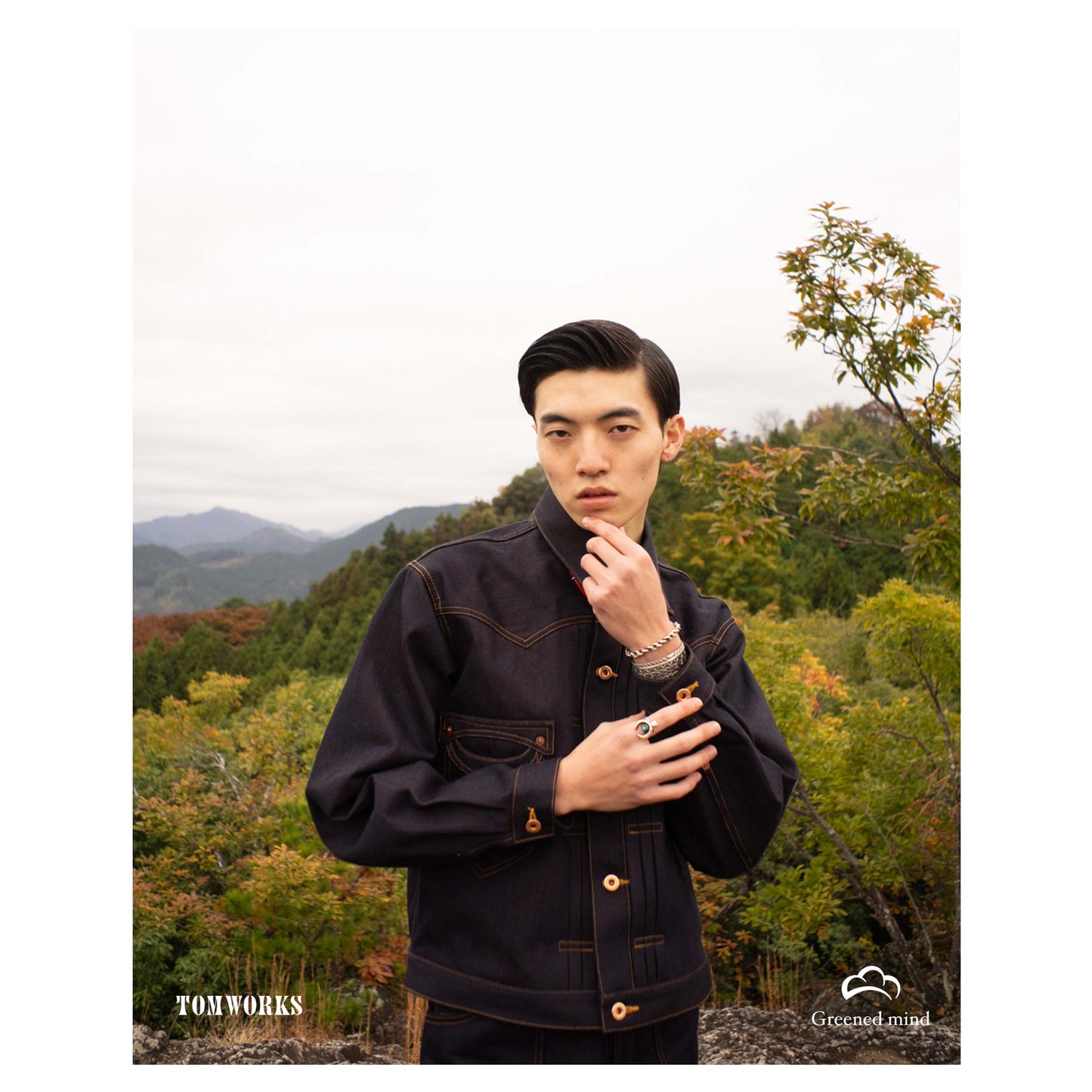 THREE TACK JACKET " KAGUYA " - Black -
