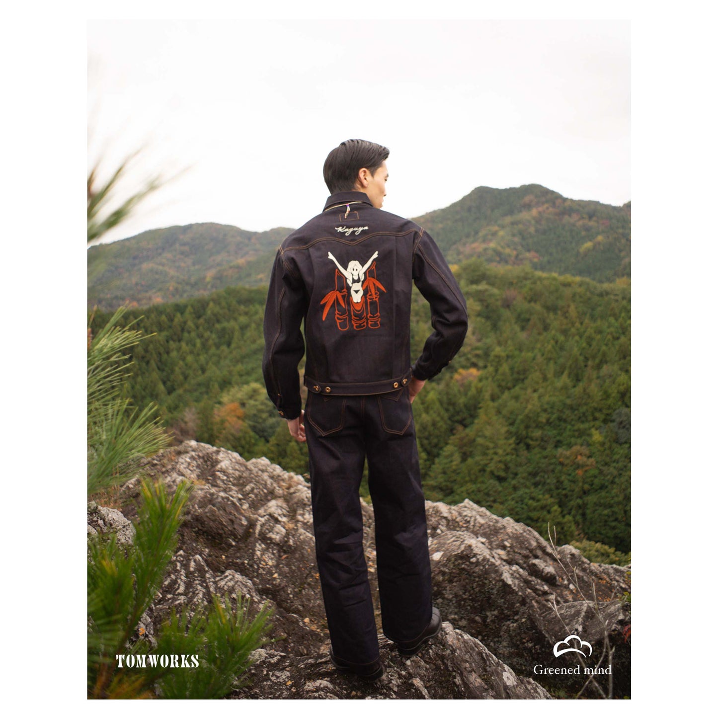 THREE TACK JACKET " KAGUYA " - Black -