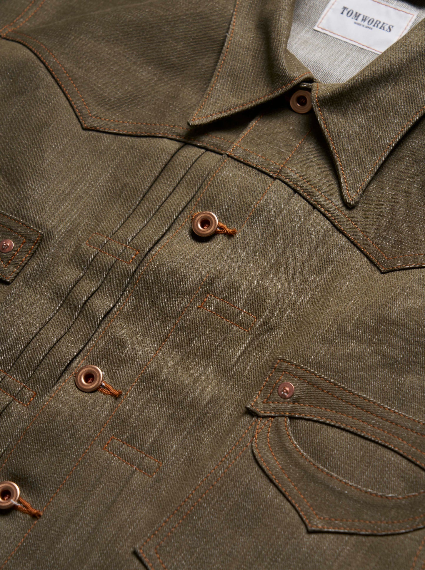 SPIKY THREE TACK JACKET-indigo-