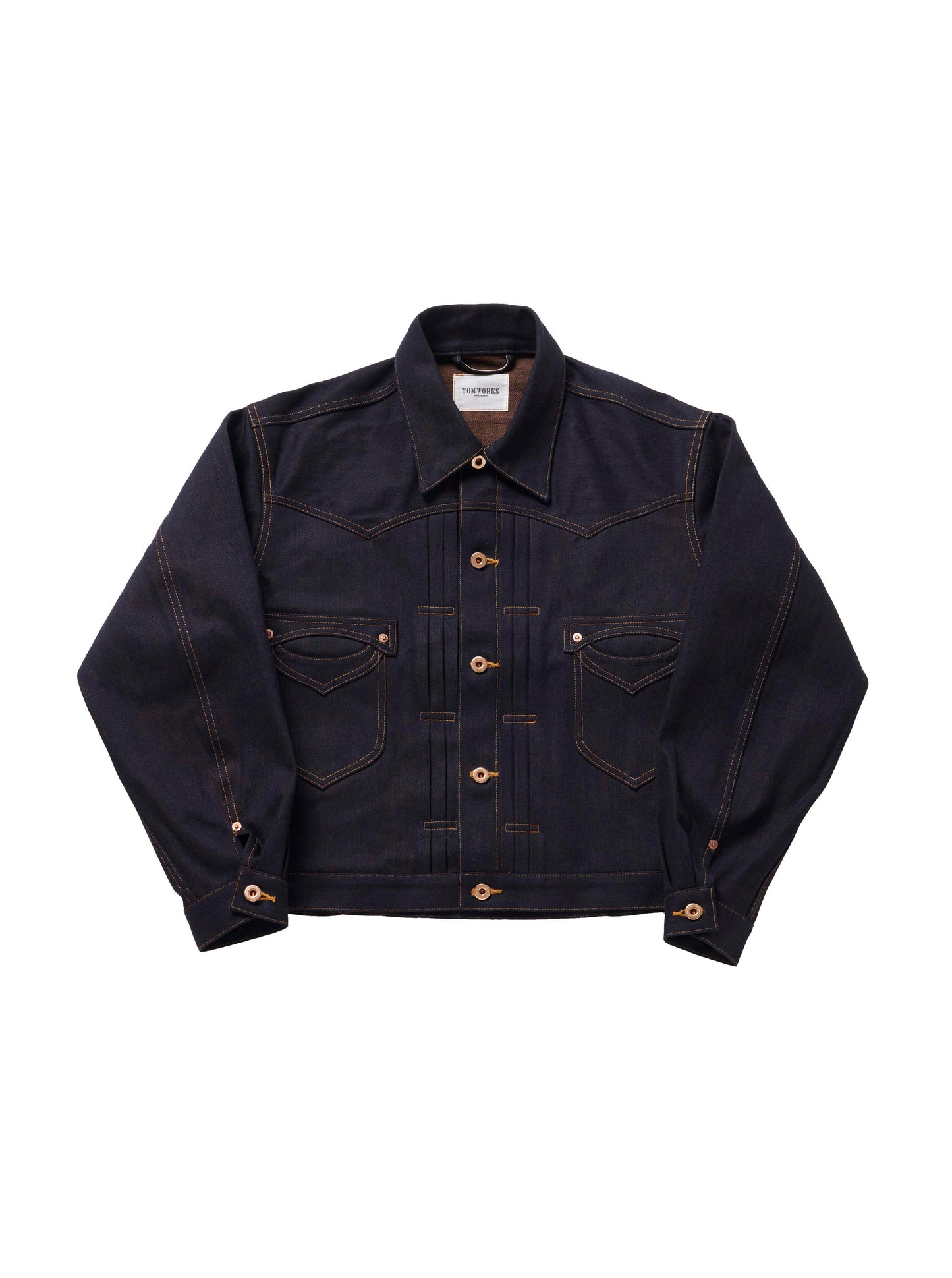 THREE TACK JACKET -24- Orange indigo -