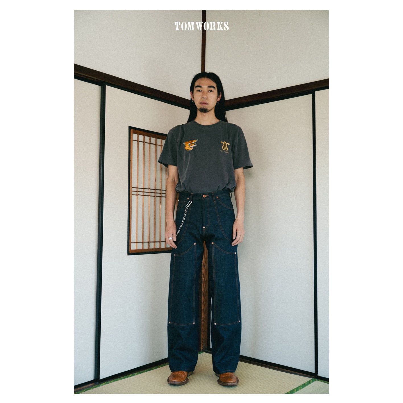 Wknee WORK PANTS - indigo -