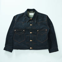 SWEEP THREE TACK JACKET-Indigo-