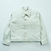 SWEEP THREE TACK JACKET-White-