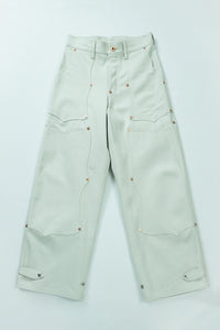 SWEEP Wknee WIDE PANTS -White-