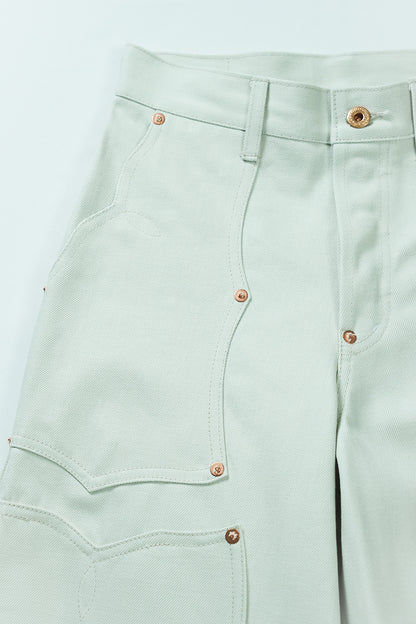 SWEEP Wknee WIDE PANTS -White-