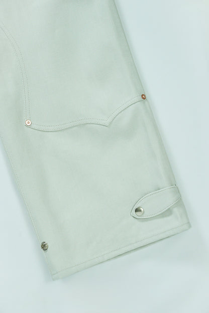 SWEEP Wknee WIDE PANTS -White-