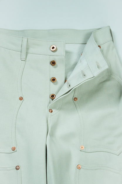 SWEEP Wknee WIDE PANTS -White-