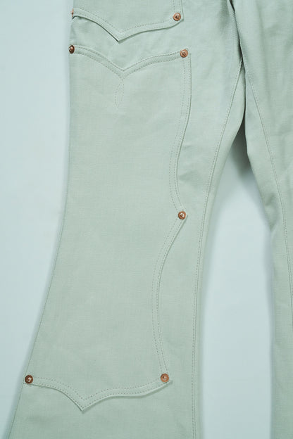 SWEEP Wknee BELL BOTTOM PANTS -White -