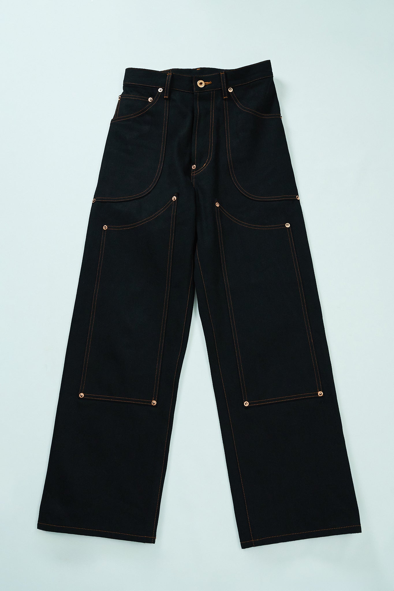 Wknee WORK PANTS 25 -Black-