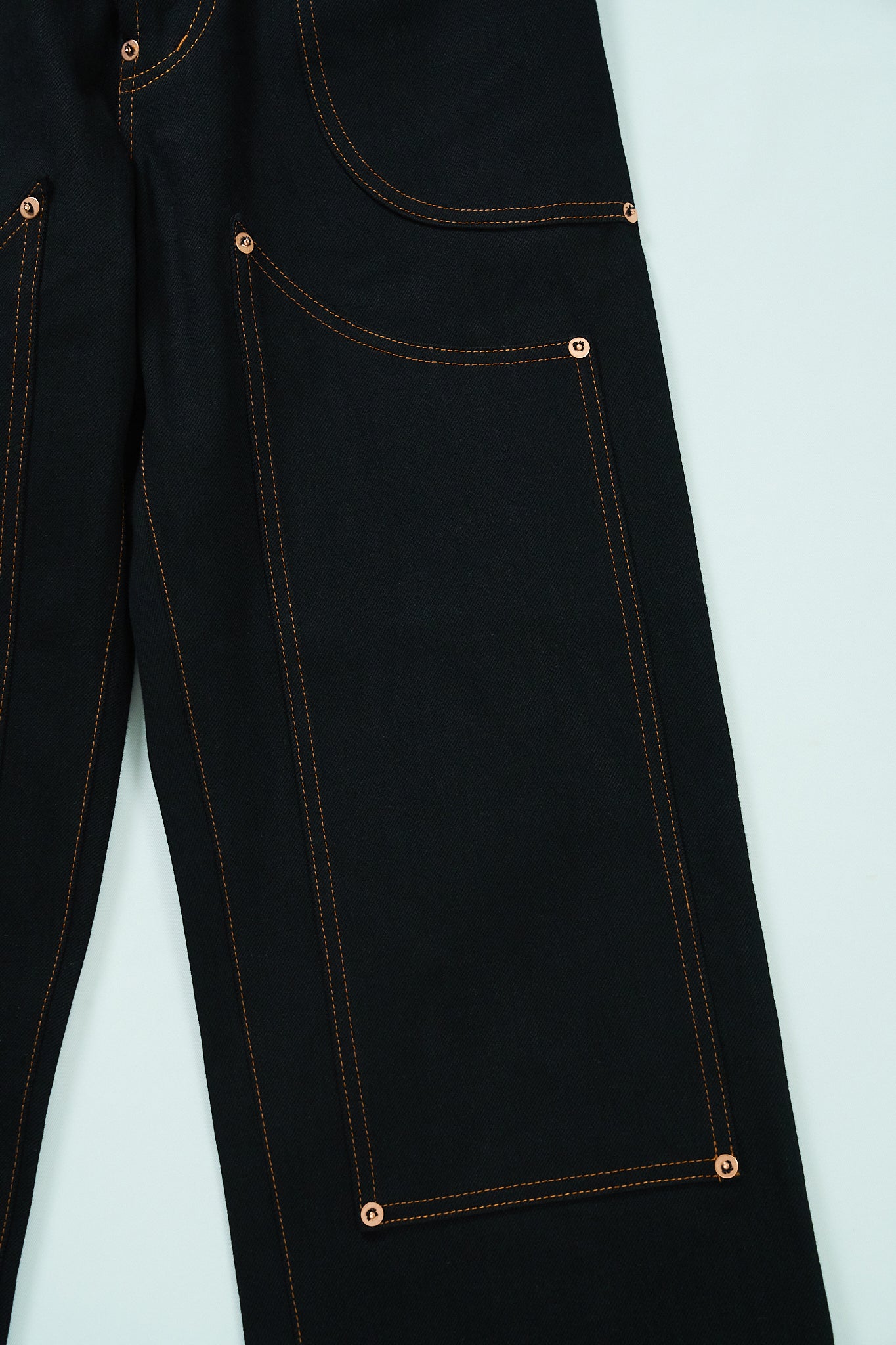 Wknee WORK PANTS 25 -Black-