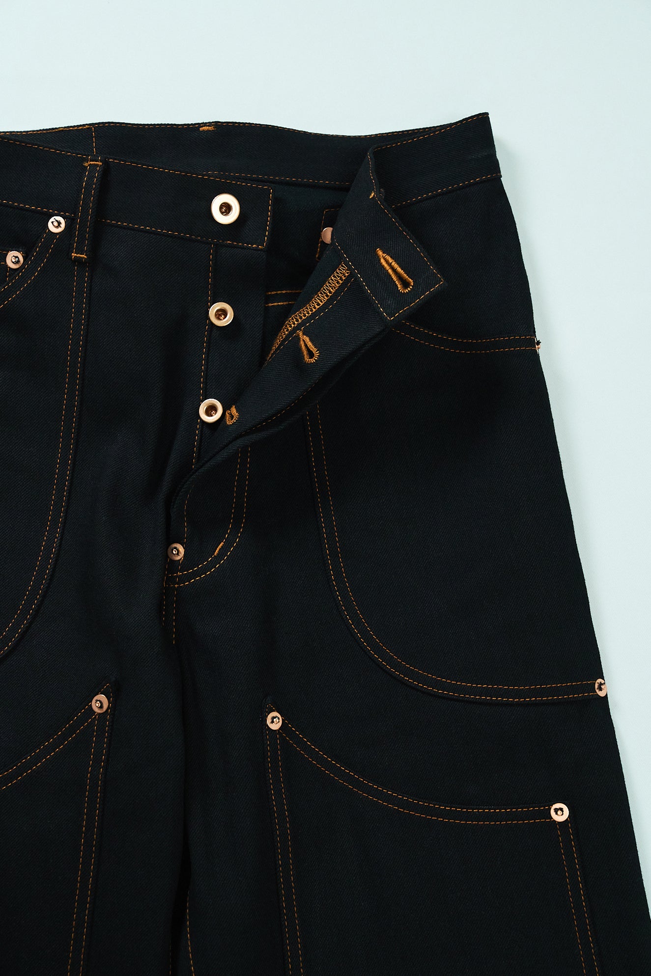 Wknee WORK PANTS 25 -Black-