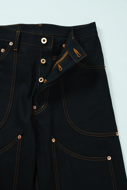 Wknee WORK PANTS 25 -Black-