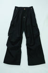BULB POCKET CARGO PANTS -Black -