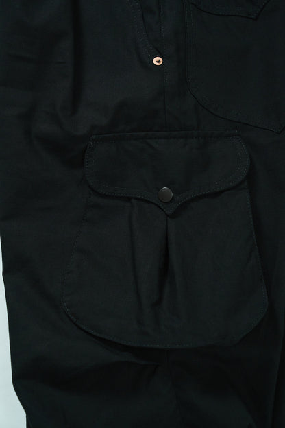 BULB POCKET CARGO PANTS -Black -