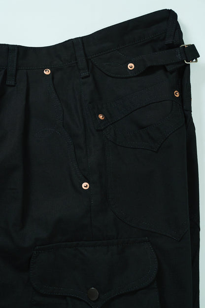 BULB POCKET CARGO PANTS -Black -