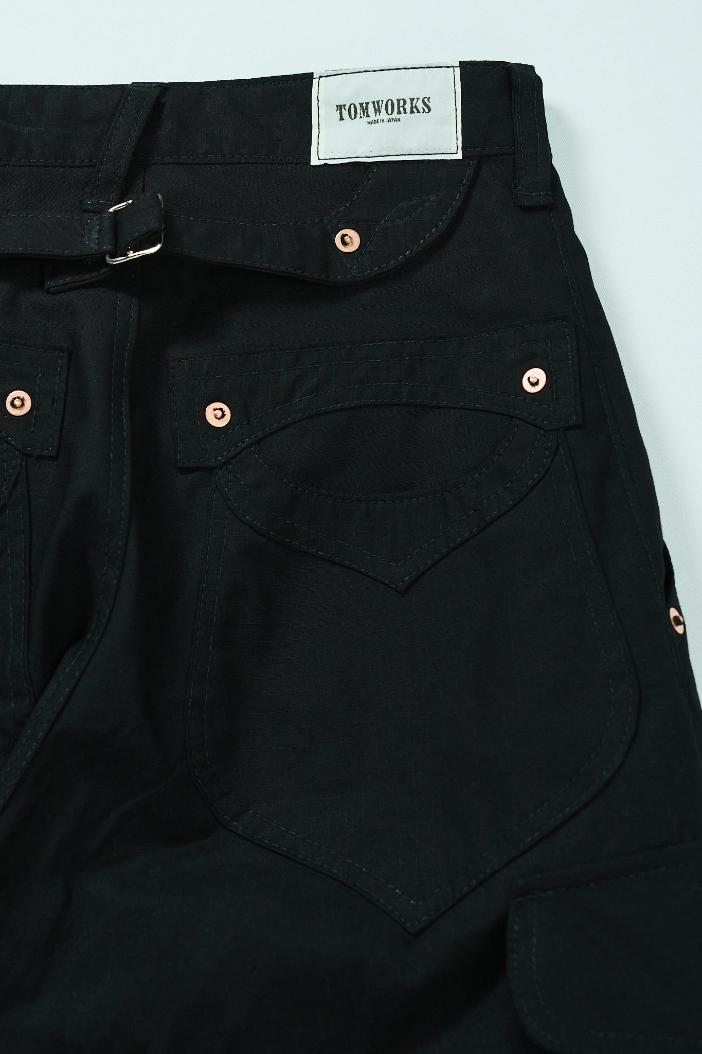 BULB POCKET CARGO PANTS -Black -