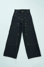 SWEEP Wknee WIDE PANTS -Indigo-