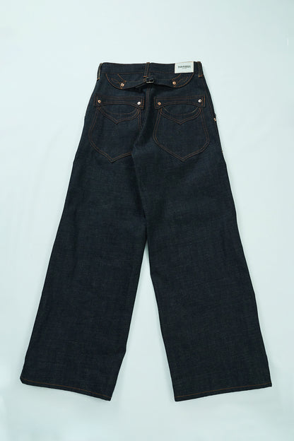 SWEEP Wknee WIDE PANTS -Indigo-