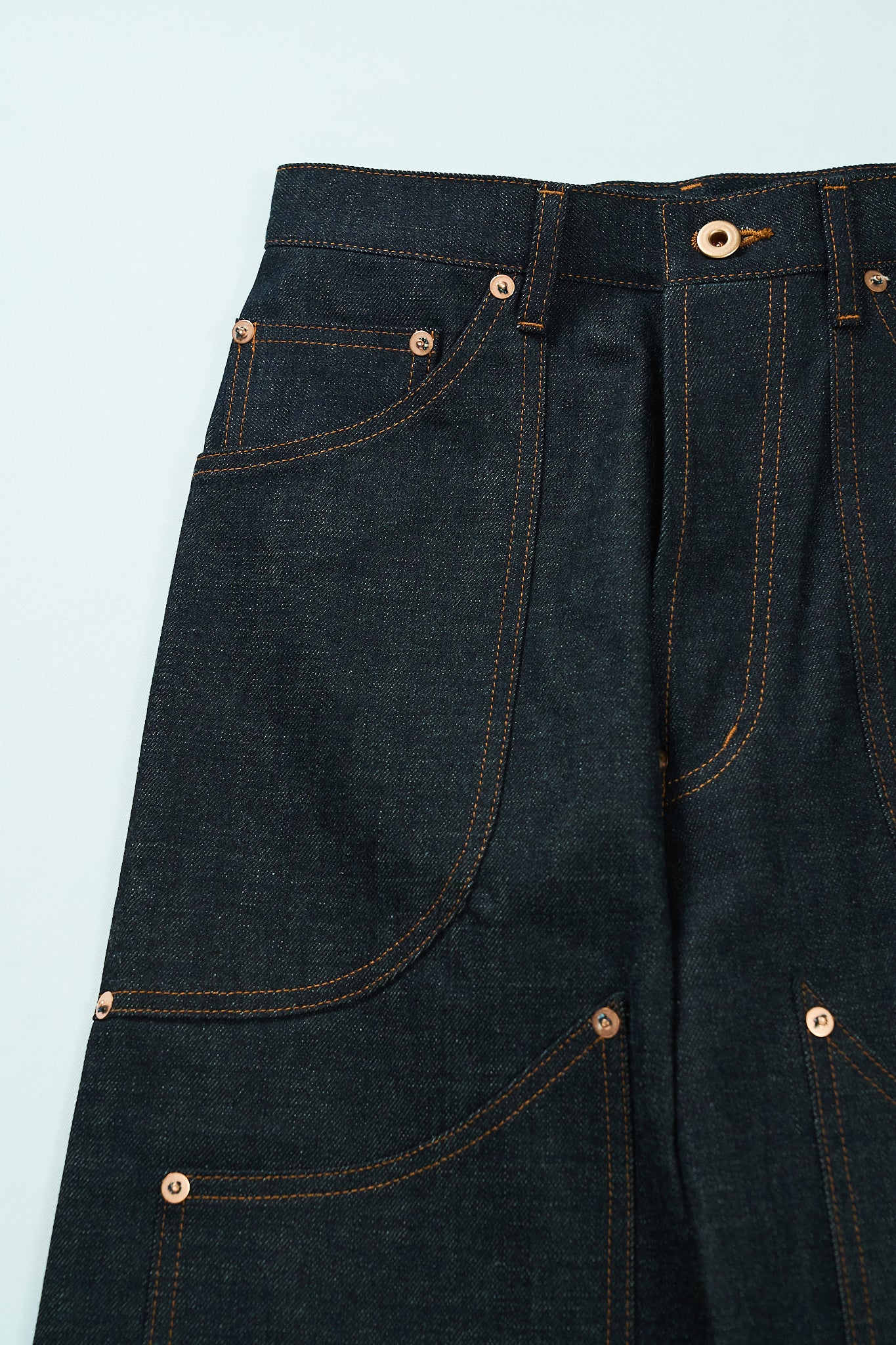 Wknee WORK PANTS 25 -Indigo-