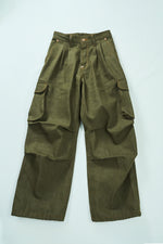 BULB POCKET CARGO PANTS -Green -