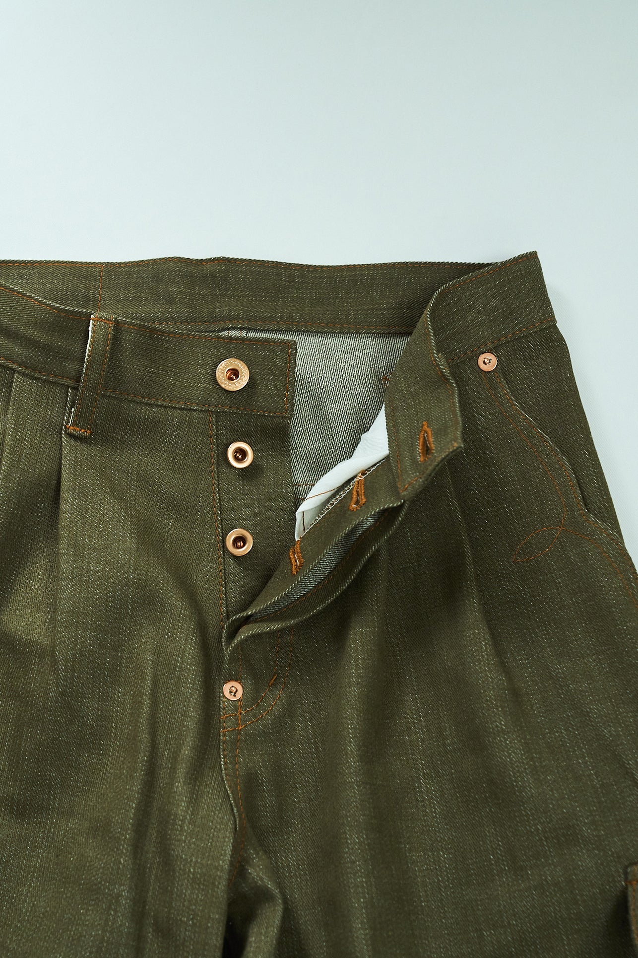BULB POCKET CARGO PANTS -Green -