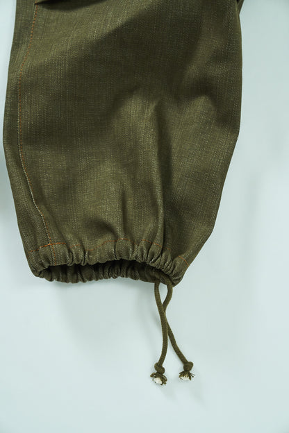 BULB POCKET CARGO PANTS -Green -