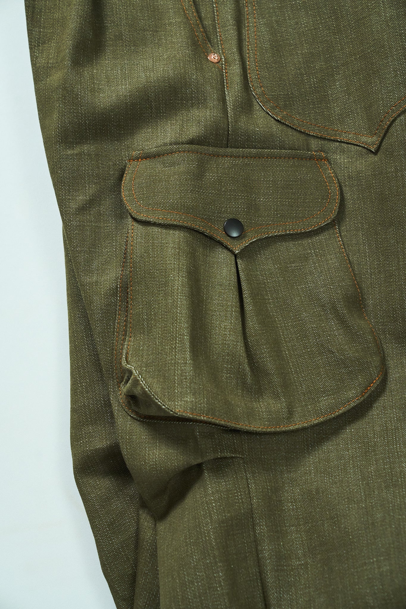 BULB POCKET CARGO PANTS -Green -