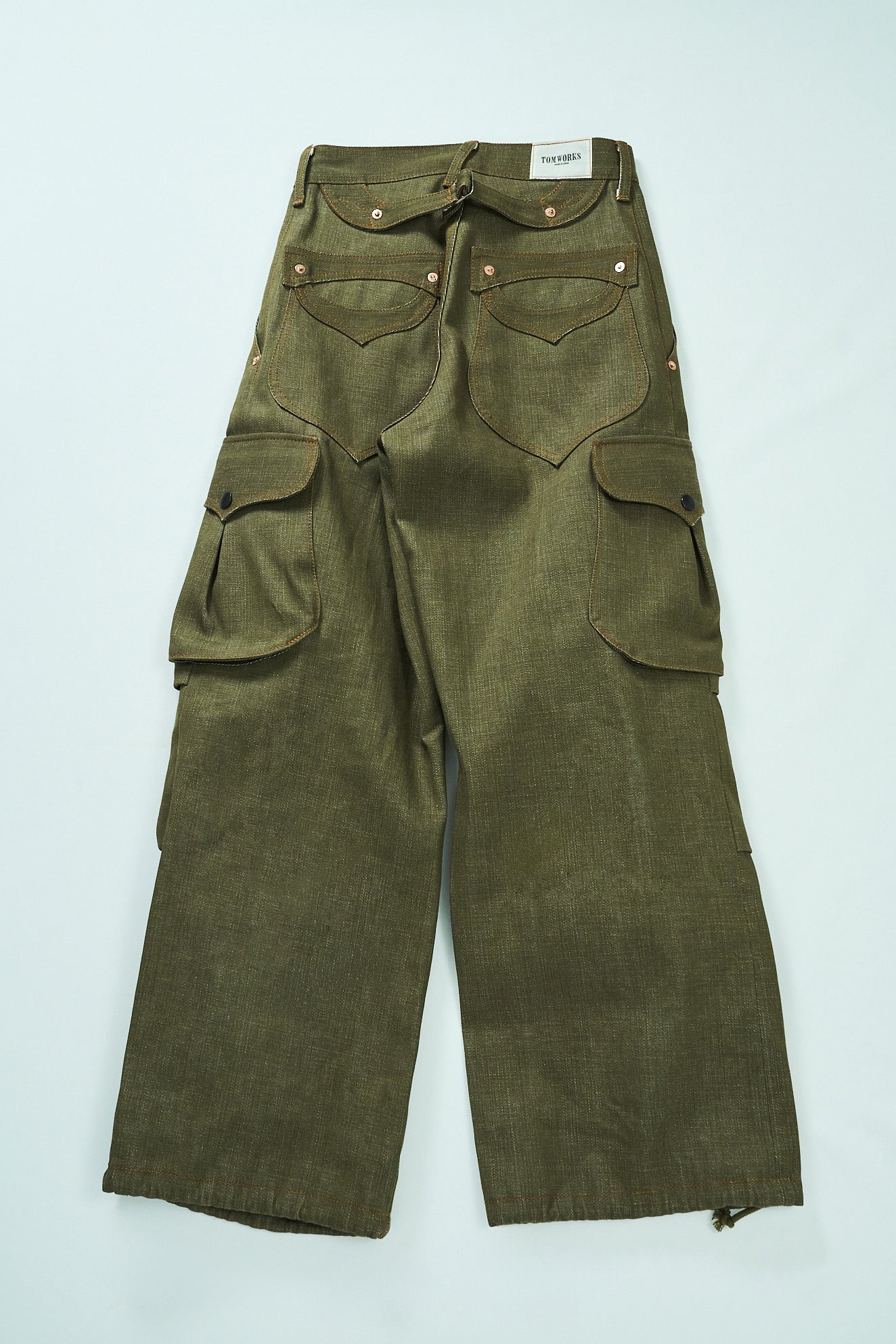 BULB POCKET CARGO PANTS -Green -