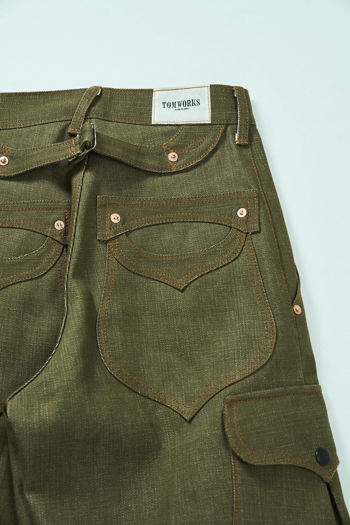 BULB POCKET CARGO PANTS -Green -